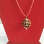5Mukhi Rudraksha Silver Capping necklace - Image 3